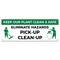 Signmission Keep Our Plant Clean & Safe Eliminate Hazards Pick-Up Clean-Up Banner Concession Stand Single Sided B-30094 - alternate 1